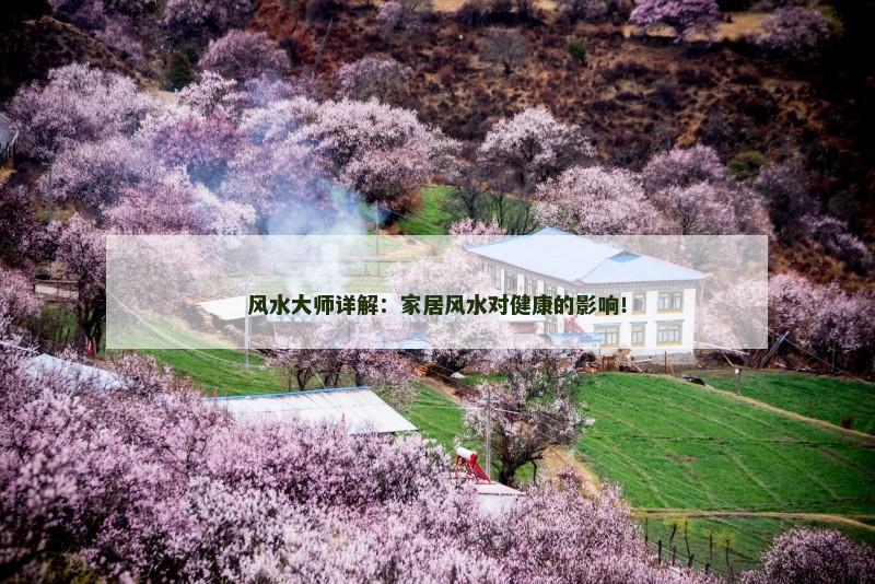 风水大师详解：家居风水对健康的影响！