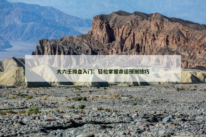 大六壬排盘入门：轻松掌握命运预测技巧