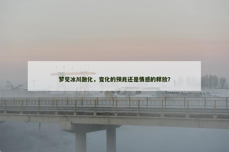 梦见冰川融化，变化的预兆还是情感的释放？