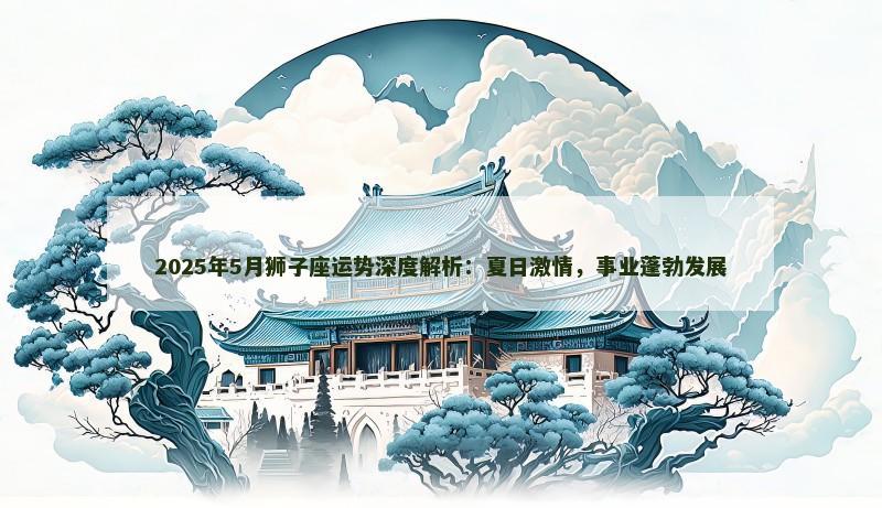 2025年5月狮子座运势深度解析：夏日激情，事业蓬勃发展