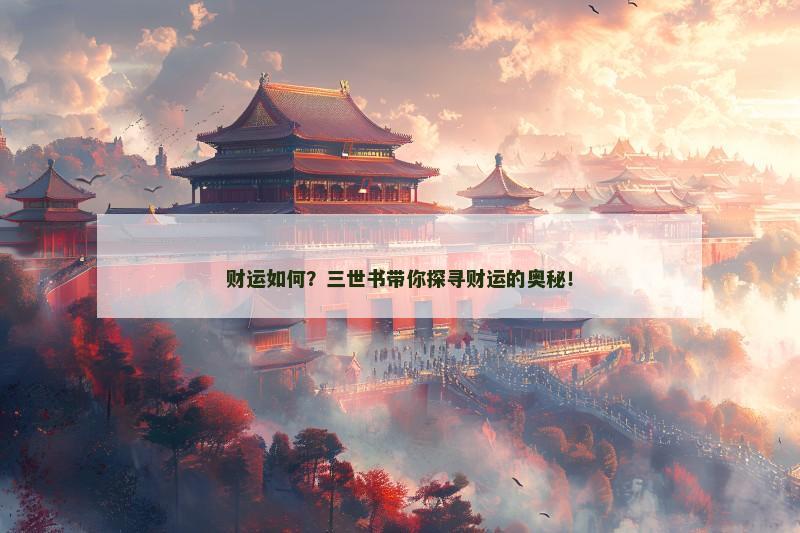 财运如何？三世书带你探寻财运的奥秘！
