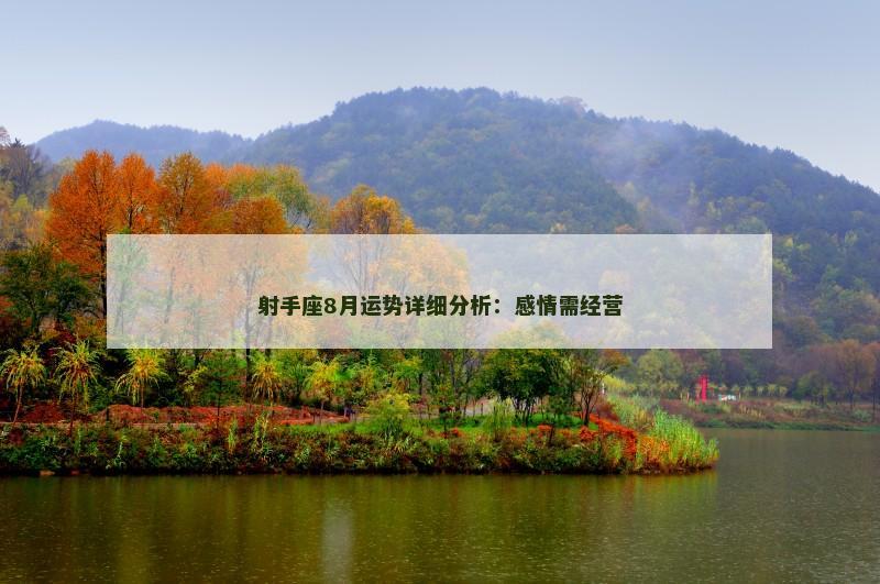 射手座8月运势详细分析：感情需经营