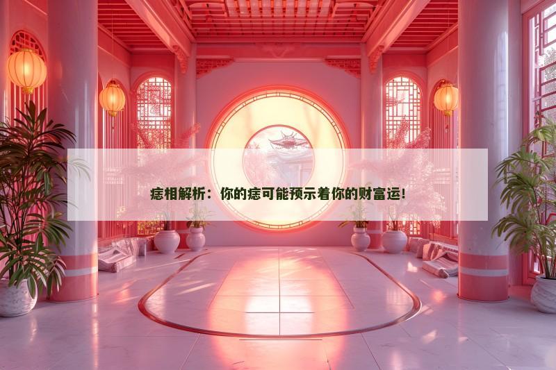 痣相解析：你的痣可能预示着你的财富运！