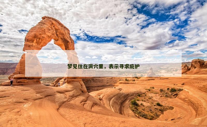 梦见住在洞穴里，表示寻求庇护