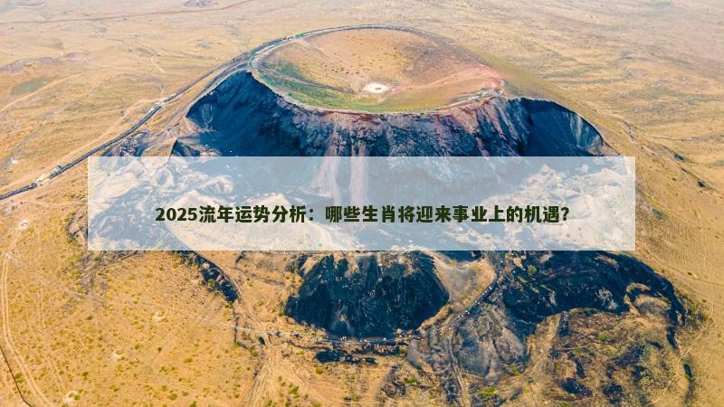 2025流年运势分析：哪些生肖将迎来事业上的机遇？