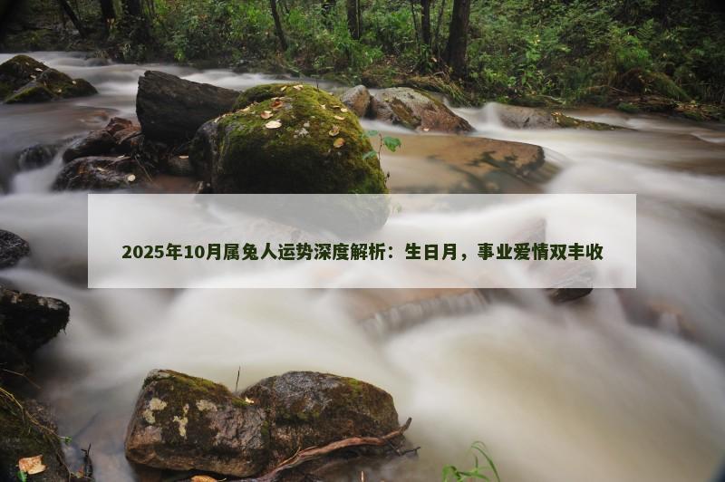 2025年10月属兔人运势深度解析：生日月，事业爱情双丰收