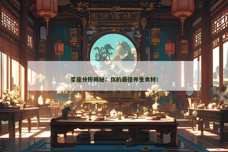 星座分析揭秘：你的最佳养生食材！