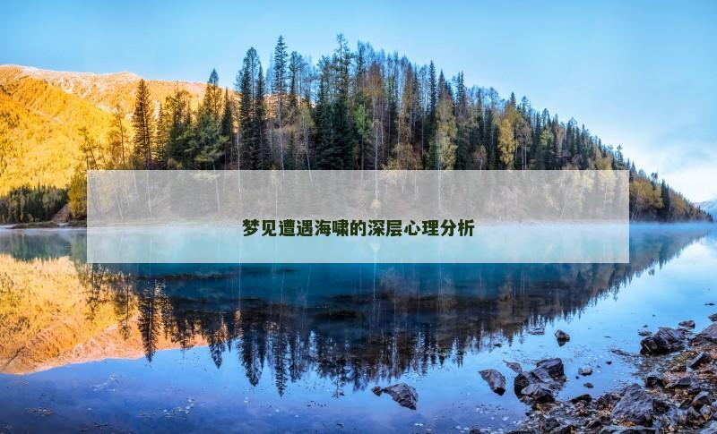 梦见遭遇海啸的深层心理分析
