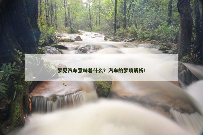 梦见汽车意味着什么？汽车的梦境解析！