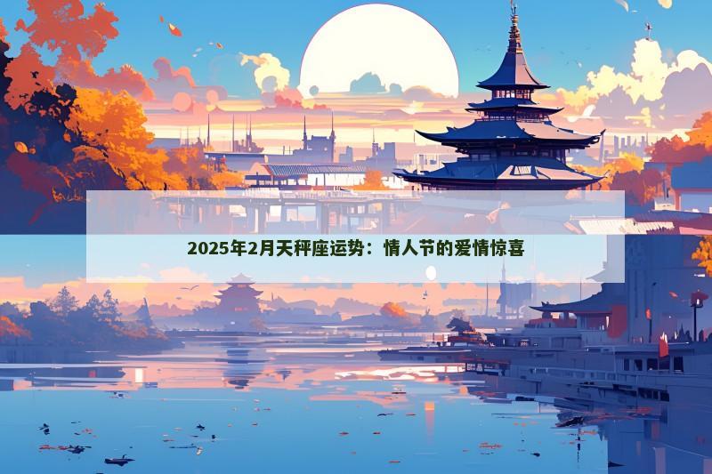 2025年2月天秤座运势：情人节的爱情惊喜