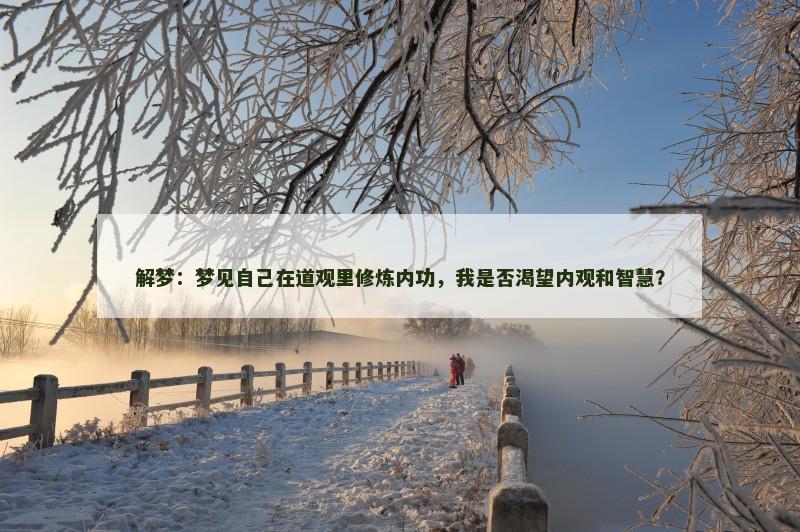 解梦：梦见自己在道观里修炼内功，我是否渴望内观和智慧？
