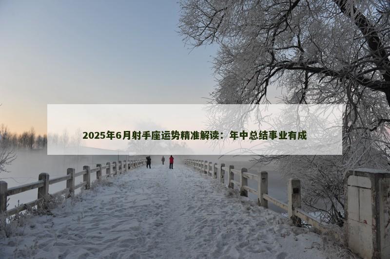 2025年6月射手座运势精准解读：年中总结事业有成