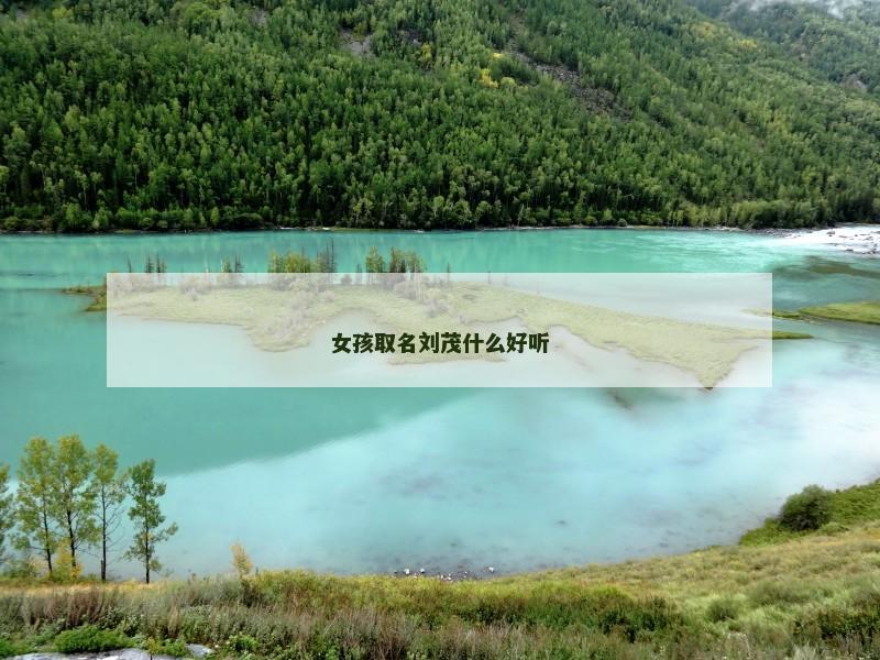 女孩取名刘茂什么好听