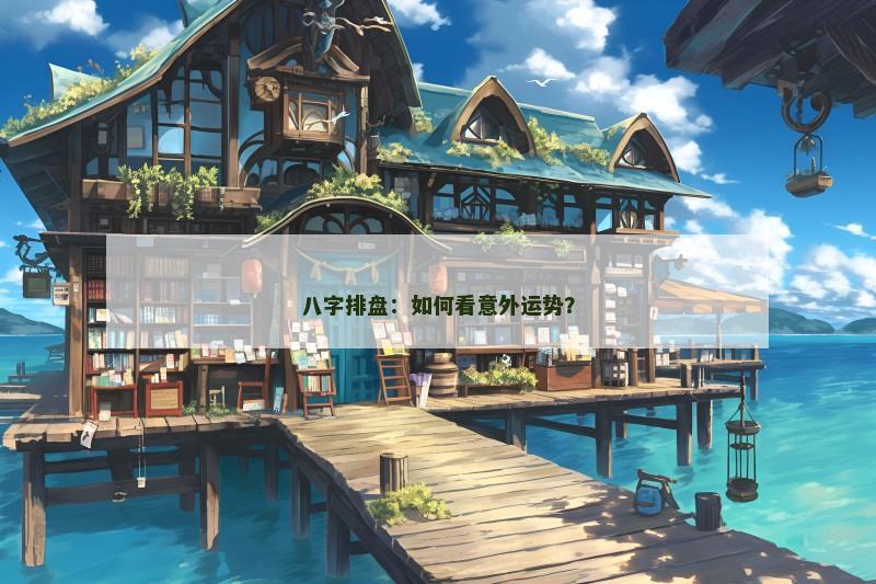 八字排盘：如何看意外运势？