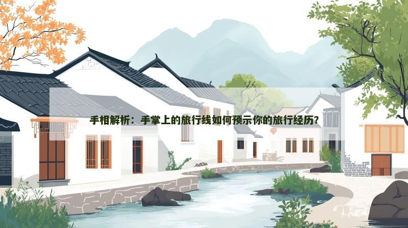 手相解析：手掌上的旅行线如何预示你的旅行经历？