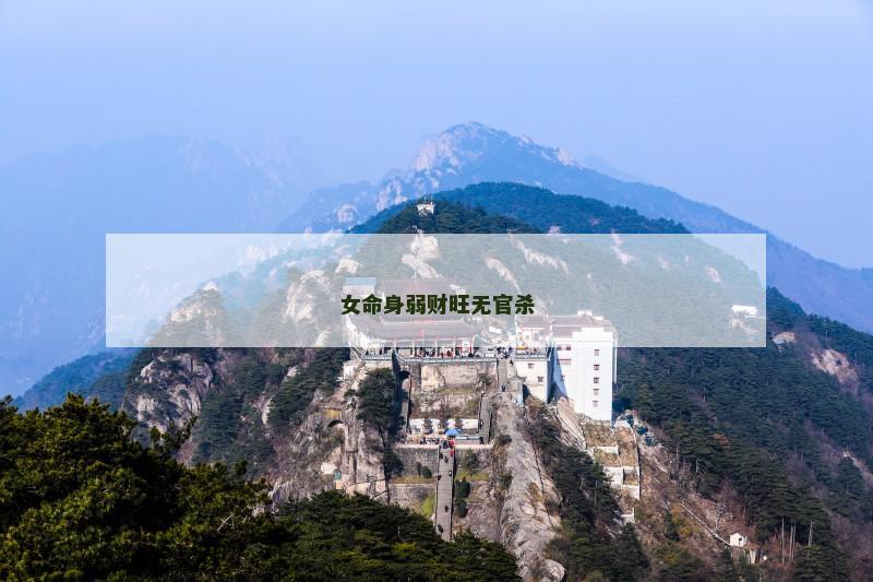 女命身弱财旺无官杀