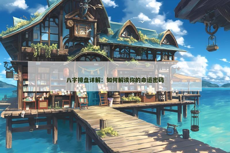 八字排盘详解：如何解读你的命运密码