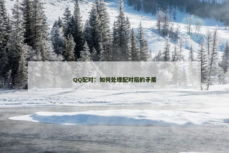 QQ配对：如何处理配对后的矛盾