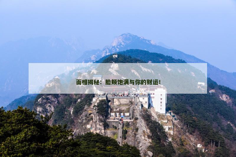 面相揭秘：脸颊饱满与你的财运！