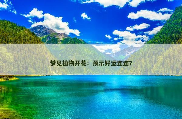 梦见植物开花:预示好运连连? 梦见植物开花:预示好运连连?