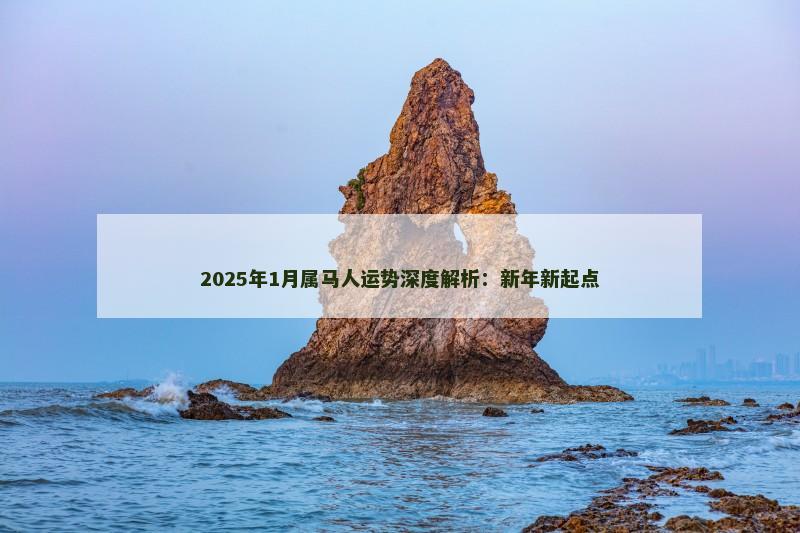 2025年1月属马人运势深度解析:新年新起点 2025年1月属马人运势深度解析:新年新起点