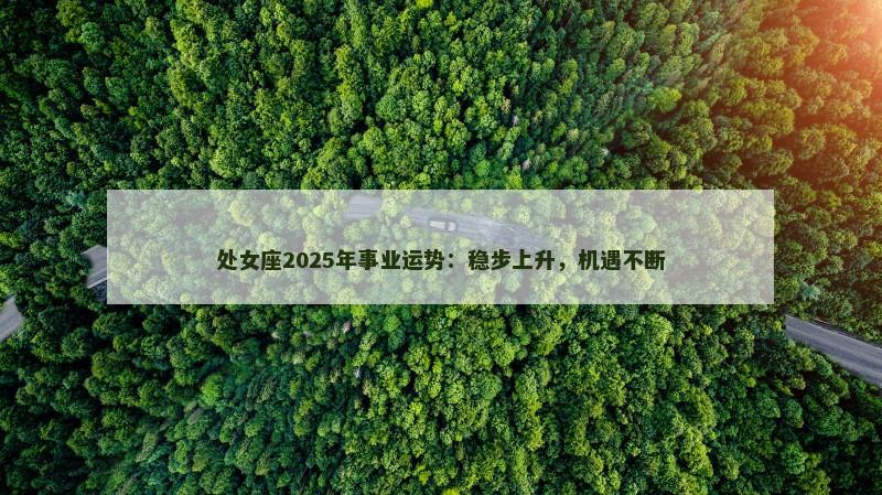 处女座2025年事业运势:稳步上升,机遇不断 处女座2025年事业运势:稳步上升,机遇不断