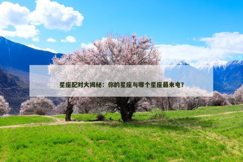 星座配对大揭秘:你的星座与哪个星座最来电? 星座配对大揭秘:你的星座与哪个星座最来电?