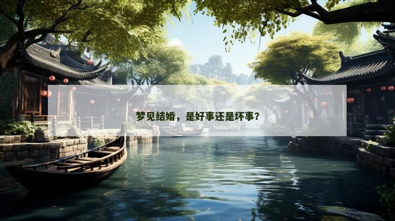 梦见结婚,是好事还是坏事? 梦见结婚,是好事还是坏事?