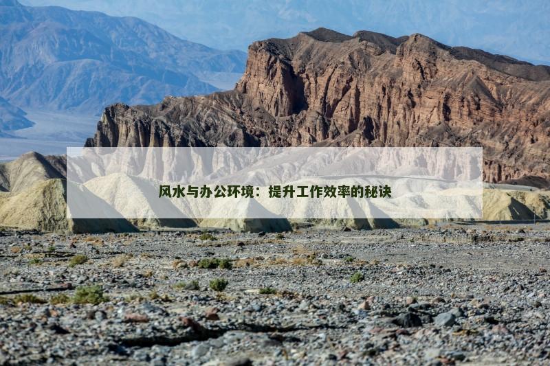 风水与办公环境:提升工作效率的秘诀 风水与办公环境:提升工作效率的秘诀