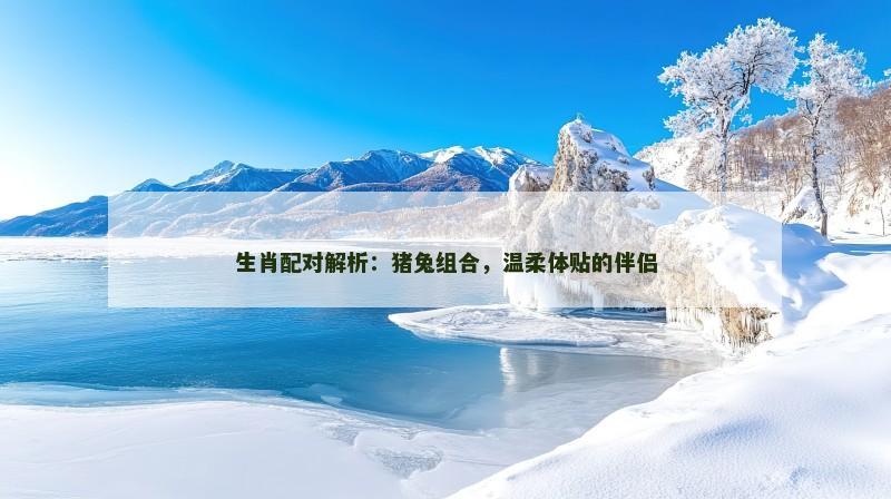 生肖配对解析:猪兔组合,温柔体贴的伴侣 生肖配对解析:猪兔组合,温柔体贴的伴侣