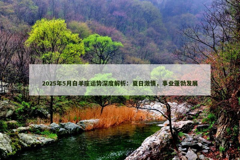 2025年5月白羊座运势深度解析:夏日激情,事业蓬勃发展 2025年5月白羊座运势深度解析:夏日激情,事业蓬勃发展