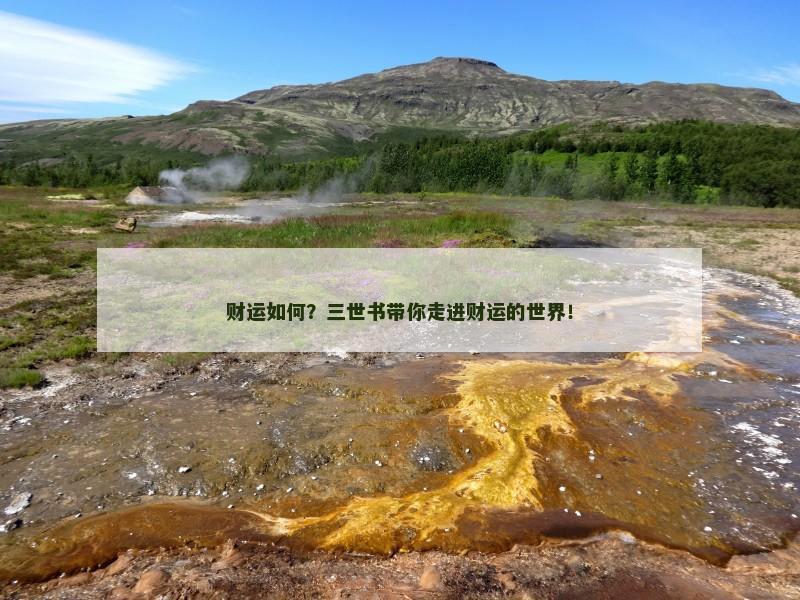 财运如何?三世书带你走进财运的世界! 财运如何?三世书带你走进财运的世界!