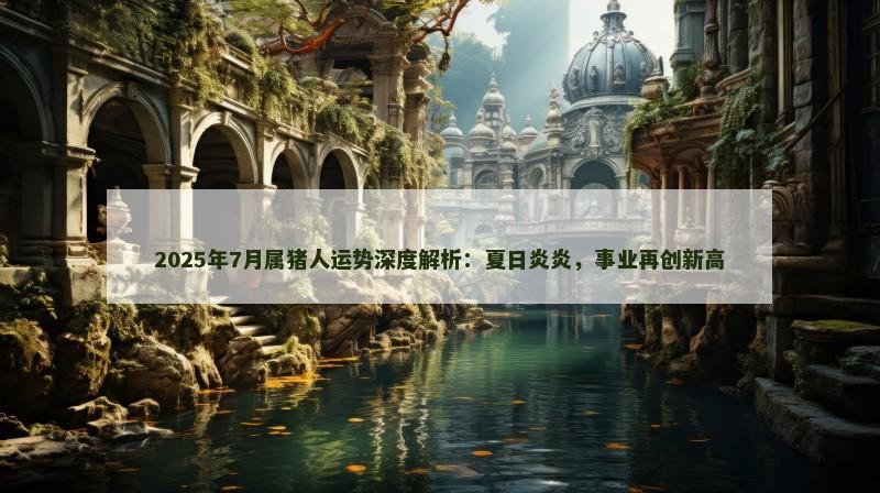 2025年7月属猪人运势深度解析:夏日炎炎,事业再创新高 2025年7月属猪人运势深度解析:夏日炎炎,事业再创新高