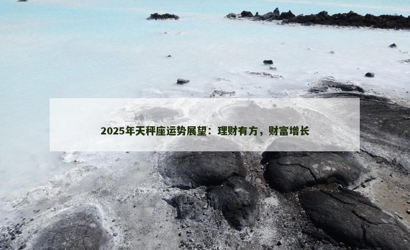 2025年天秤座运势展望:理财有方,财富增长 2025年天秤座运势展望:理财有方,财富增长