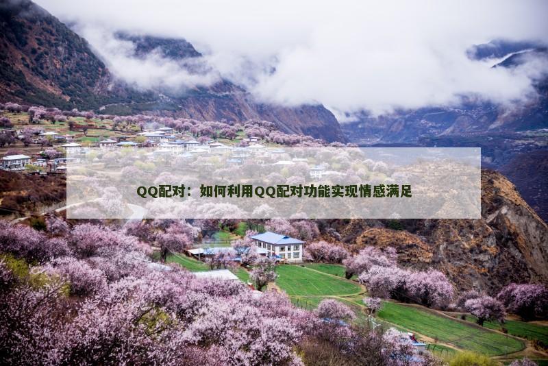 QQ配对：如何利用QQ配对功能实现情感满足