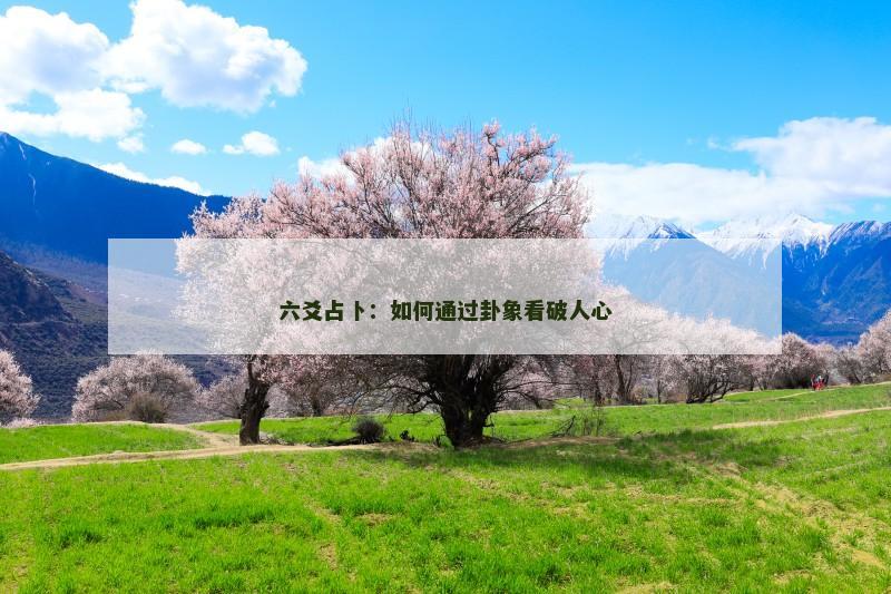 六爻占卜:如何通过卦象看破人心 六爻占卜:如何通过卦象看破人心