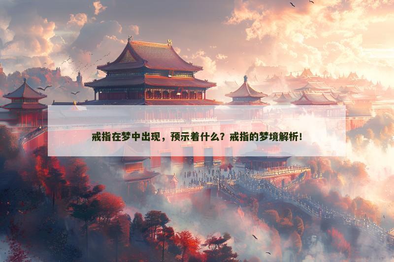 戒指在梦中出现,预示着什么?戒指的梦境解析! 戒指在梦中出现,预示着什么?戒指的梦境解析!