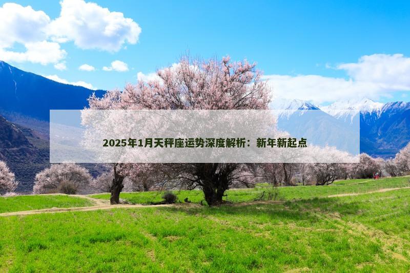 2025年1月天秤座运势深度解析:新年新起点 2025年1月天秤座运势深度解析:新年新起点