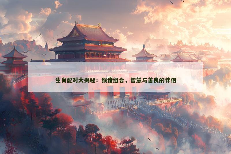 生肖配对大揭秘:猴猪组合,智慧与善良的伴侣 生肖配对大揭秘:猴猪组合,智慧与善良的伴侣