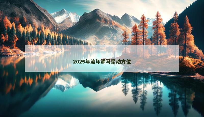 2025年流年驿马星动方位