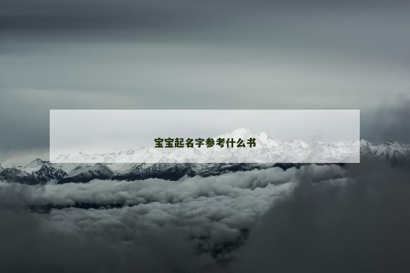 宝宝起名字参考什么书 宝宝起名字参考什么书