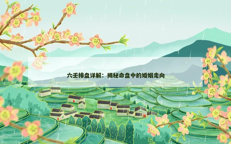 六壬排盘详解：揭秘命盘中的婚姻走向