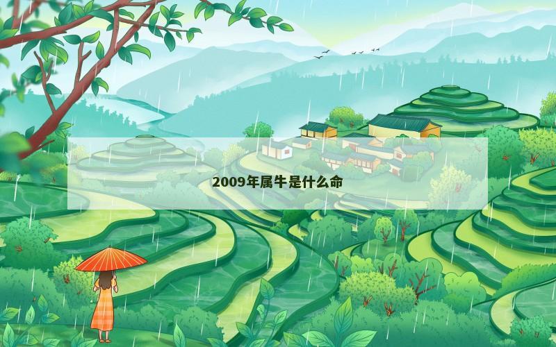 2009年属牛是什么命 2009年属牛是什么命
