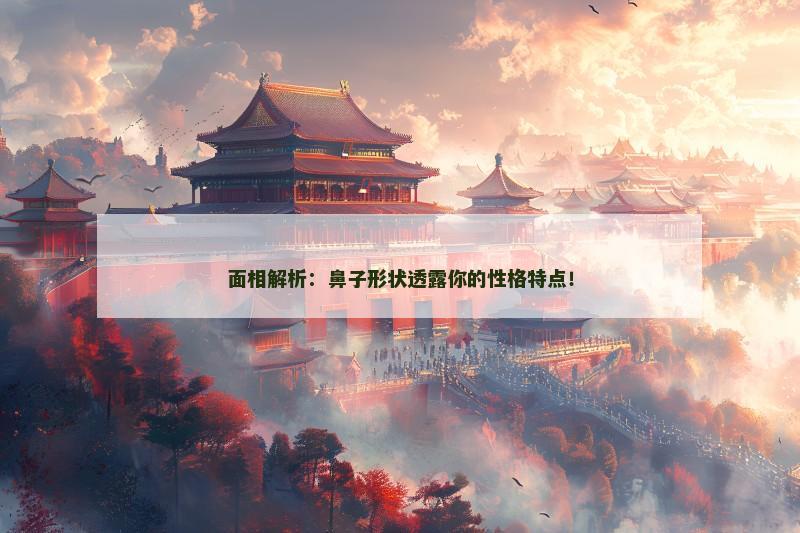 面相解析:鼻子形状透露你的性格特点! 面相解析:鼻子形状透露你的性格特点!