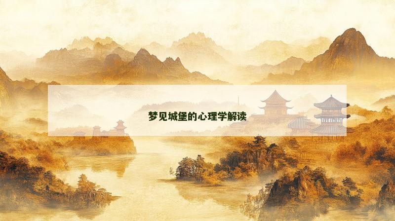梦见城堡的心理学解读 梦见城堡的心理学解读