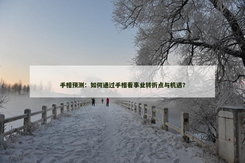 手相预测:如何通过手相看事业转折点与机遇? 手相预测:如何通过手相看事业转折点与机遇?