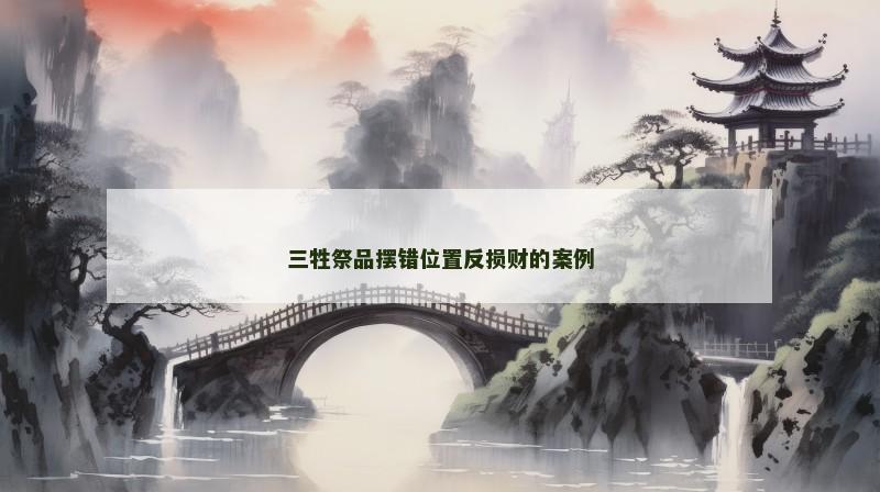 三牲祭品摆错位置反损财的案例 三牲祭品摆错位置反损财的案例