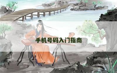 手机号码入门指南 手机号码入门指南