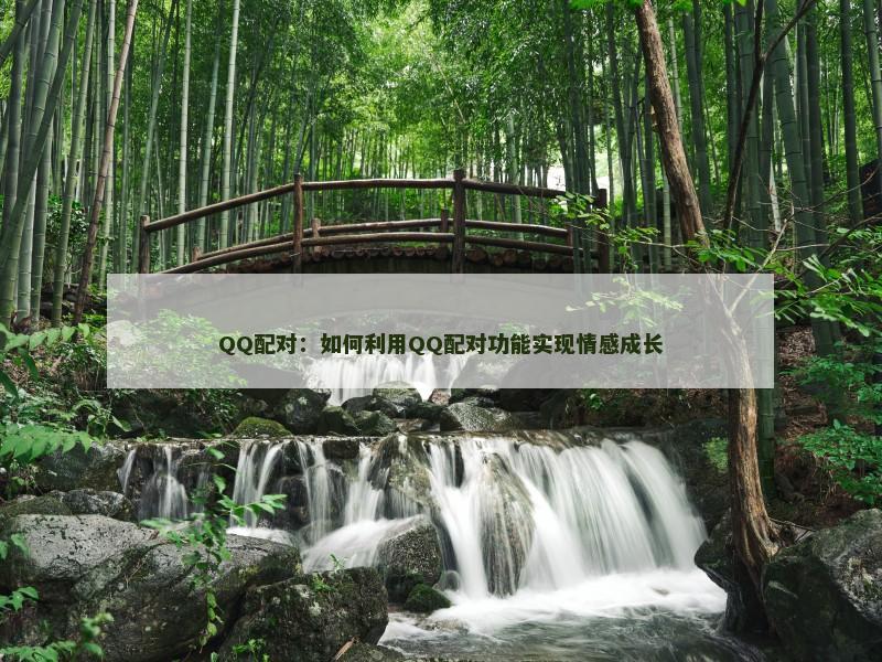 QQ配对：如何利用QQ配对功能实现情感成长