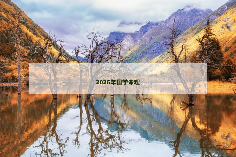 2026年国学命理 2026年国学命理